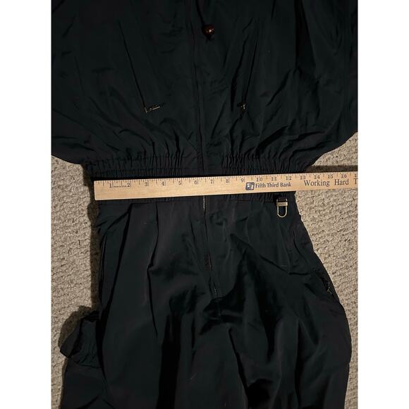 Vintage Bogner Ski Suit Women’s 8 Black Embroidered Mountain Scene Après Ski - Picture 5 of 13